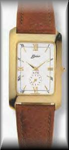 Gents Yellow Belair Fashion Collection Leather Strap Watch