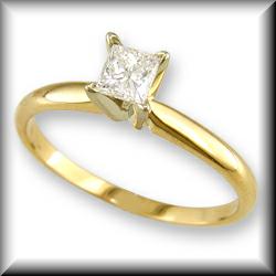 Princess Cut Diamond Engagement Rings and Promise Rings