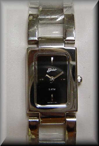 Closeout Belair Ladies Stainless Steel Tank Style Sport or Dress Watch