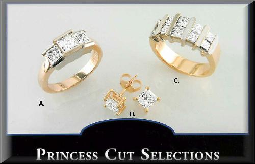 The Princess Cut Diamond Jewelry Collection