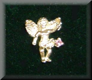 Guardian Angel Lapel Scatter Pin Religious Guardian Angel Pin Pink
