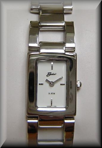 Belair Ladies Stainless Steel Rectangle Sport, Dress Bracelet Watch