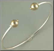 Cape Cod Bracelet Sterling Silver and 14K Gold