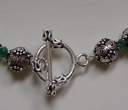 detail of necklace clasp