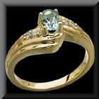 Genuine Aquamarine ring