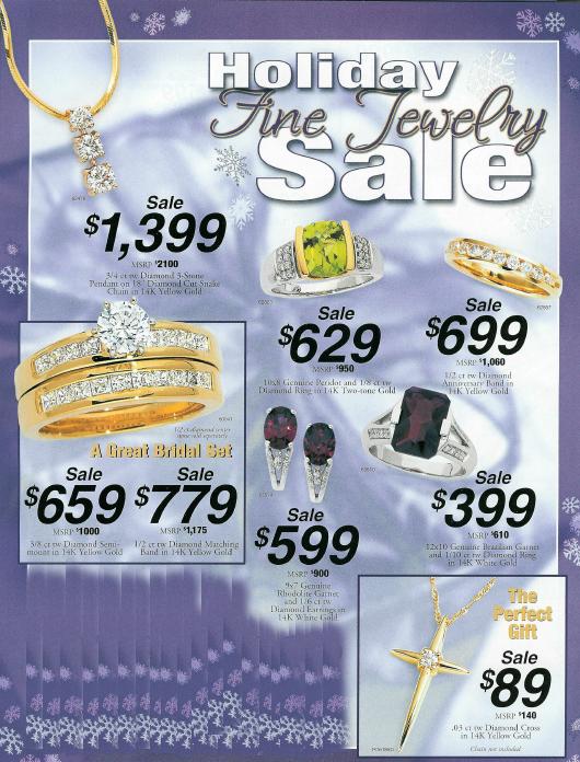 Raymond Jewelers Catalog Cover-Three Stone Necklace, Diamond Mounting