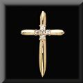 Beautiful 14K Diamond Cross Pendant Gallery