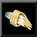 Ocean Surf Two Tone 14K Ladies Ring
