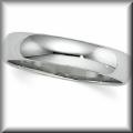 product thumbnail for 14K Gold Plain Half Round Wedding Bands 2 to 5mm for Him Her