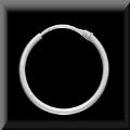 Romantic Platinum Hoop Earrings