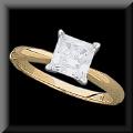 Princess Cut Diamond Engagement Rings and Promise Rings
