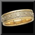 14K Comfort Fit Two Tone Wedding Bands for Him and Her Page 2