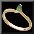 Taylored Genuine Marquise Emerald Ring 14K Gold