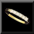 Two Tone Gold Gold Diamond band Ring