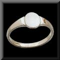 Petite Ladies Signet Ring 14K Yellow or White Gold FREE ENGRAVING
