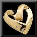 Beautiful Heart Shaped Diamond Slide Pendant 14K