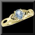 Sparkling Genuine Aquamarine and Diamond Jewelry Gallery