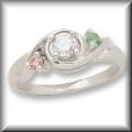 The Modern Design Daughter's Ring � in 14K White or Yellow Gold