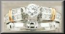 Closeout Platinum Diamond Bridal Set