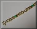 Terrific Closeout 14K Diamond and Emerald Tennis Bracelet
