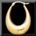 14K hoop earring