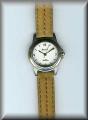 Belair Ladies Titanium and Gold Tone Round Sport  Watch Leather Band