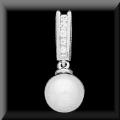 White Gold Pearl Pendant