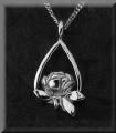 white gold pendant