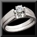 Raymond Jewelers : Taylored and elegant best describes this very pretty diamond bridal set engagement ring. The price of the diamond engagement ring is below. Click here for all of the details. Engagement Ring Reg. Price $930 Sale $625 Wedding Band sold separately.