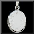 14K White Gold Locket Gallery