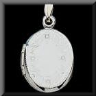 White Gold locket