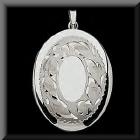 White Gold Locket