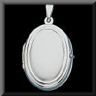 White Gold locket