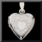 White Gold locket