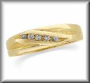 product thumbnail for Yellow Gold 14K Diamond Wedding Bands for Him and Her